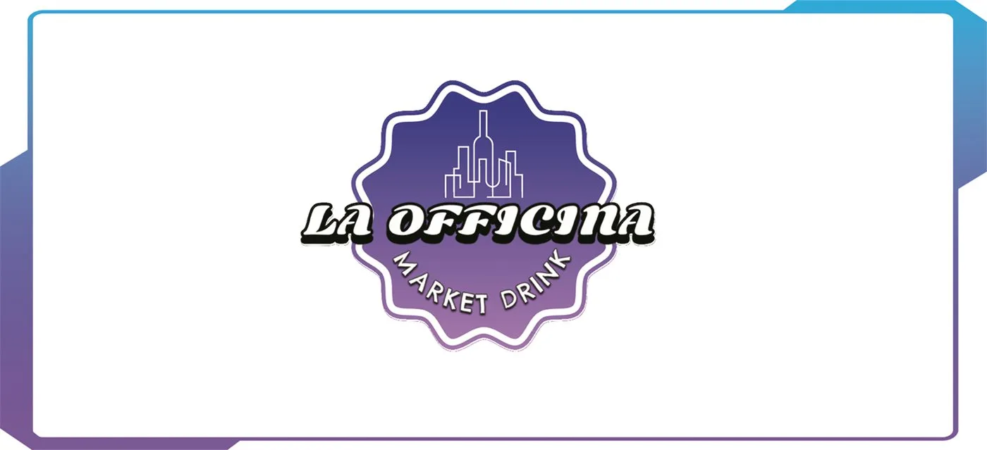 Etiqueta adhesiva La Officina Market Drink