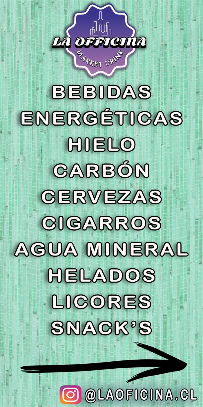 Diseño vertical en tela La Officina con listado de productos